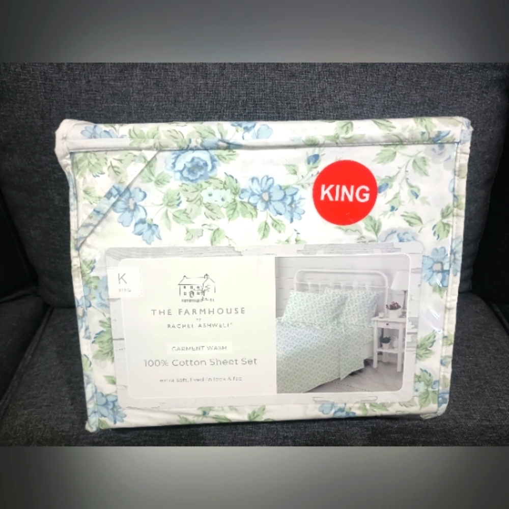 The Farmhouse Shabby Chic 100% Cotton Sheet Set - King